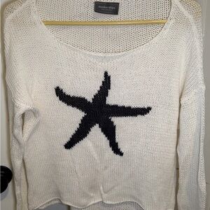 Wooden Ships Ivory Knit Star Sweater - Women's